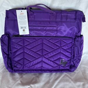 Lug Purple Quilted Tote Bag